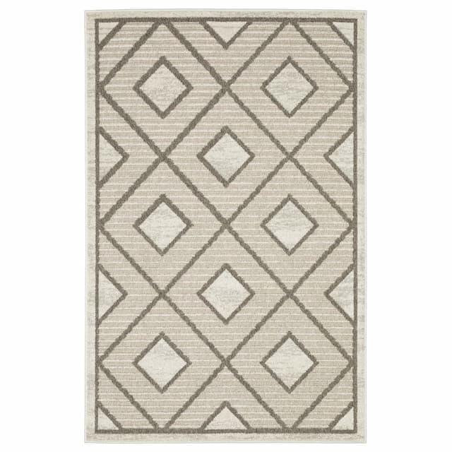 Tangier TAN05 Beige/ Brown Indoor Area Rug - 3'3" x 5'