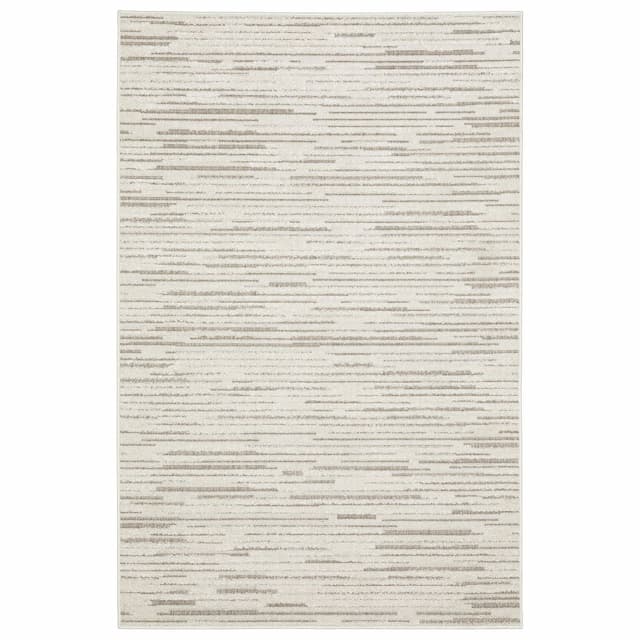 Tangier TAN07 Ivory/ Brown Indoor Area Rug - 3'3" x 5'