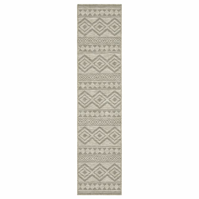 Tortuga TR03A Tan/Black Ultimate Performance Area Rug - 1'10" x 7'6"