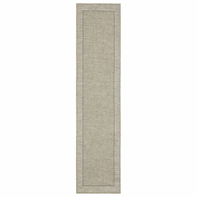 Tortuga TR06A Beige/ Black Ultimate Performance Area Rug - 1'10" x 7'6"