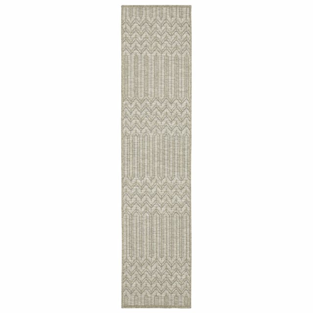 Tortuga TR09A Beige/ Black Ultimate Performance Area Rug - 1'10" x 7'6"