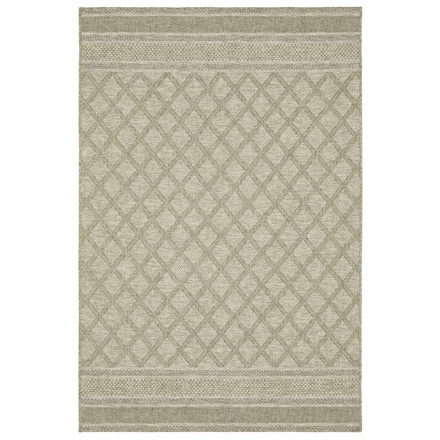 Tortuga TR10A Beige/ Black Ultimate Performance Area Rug - 3'3" x 5'