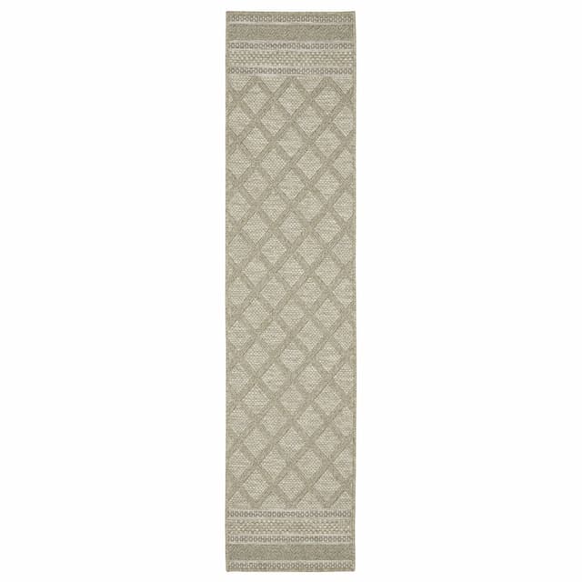 Tortuga TR10A Beige/ Black Ultimate Performance Area Rug - 1'10" x 7'6"