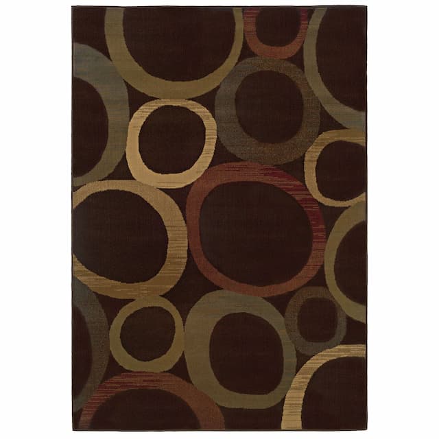 Tybee 2361D Brown/ Beige Indoor Area Rug - 5' x 7'6"