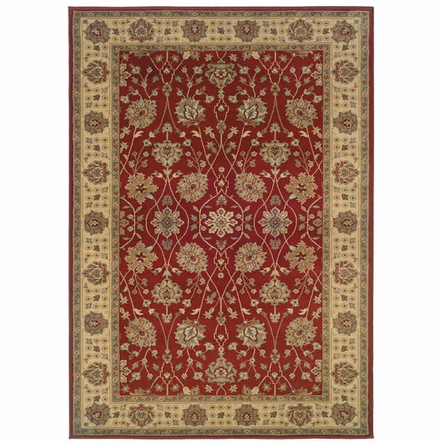 Tybee 733R6 Red/ Beige Indoor Area Rug - 1'10" x 2'10"