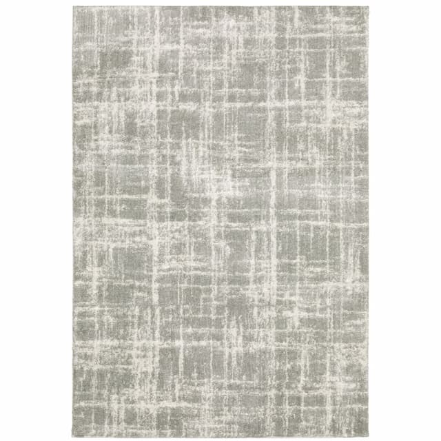 Verona 142E6 Grey/ Ivory Indoor Area Rug - 2' x 3'