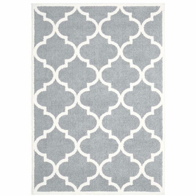 Verona 529H6 Grey/ Ivory Indoor Area Rug - 2' x 3'