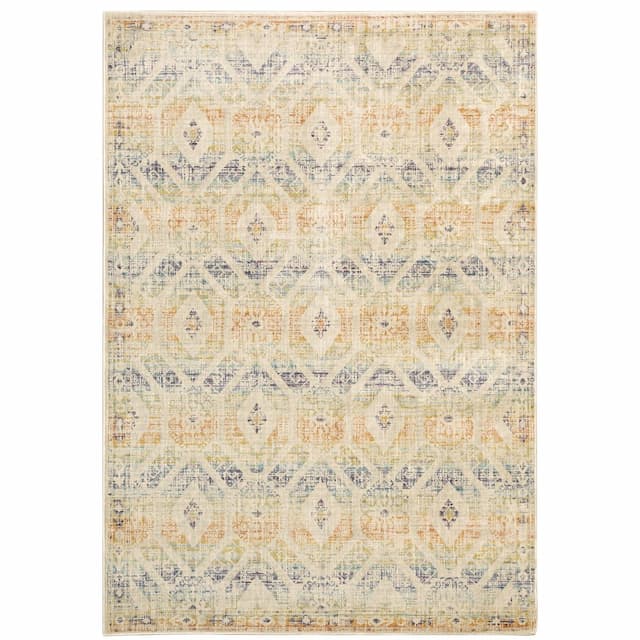 Xanadu 561J6 Beige/ Multi Indoor Area Rug - 9'10" x 12'10"