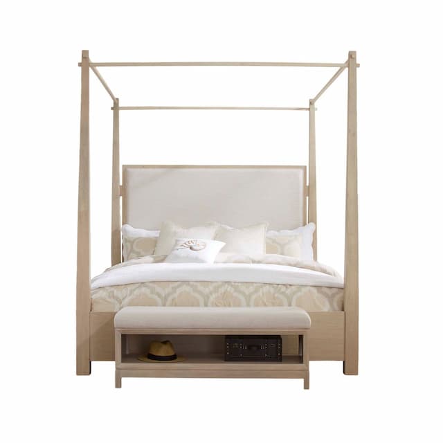 Boca Grande Queen Upholstered Canopy Bed