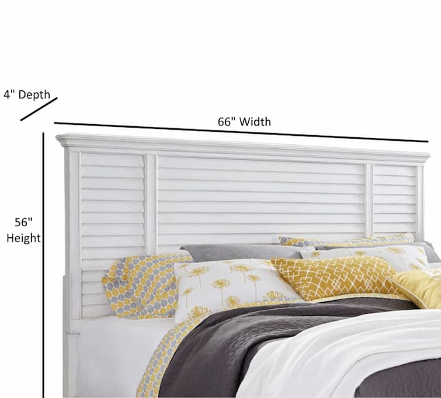 Cane Bay Queen Louvered Headboard