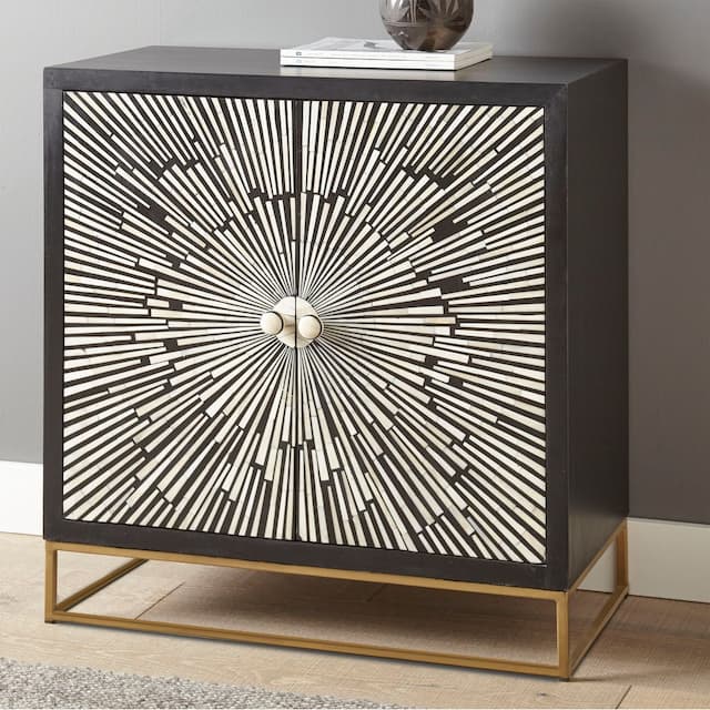 Amika 2 Door Sunburst Accent Cabinet