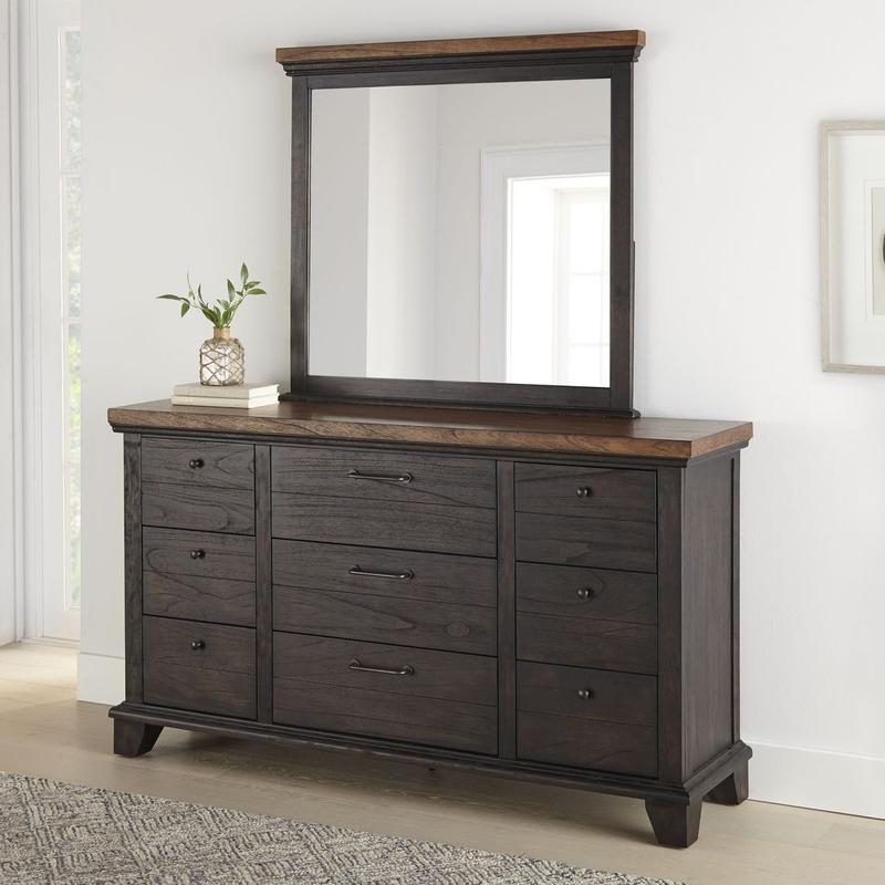 Bear Creek Dresser Mirror Brown