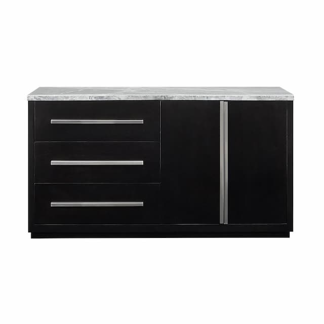 Camila Gray Marble Credenza
