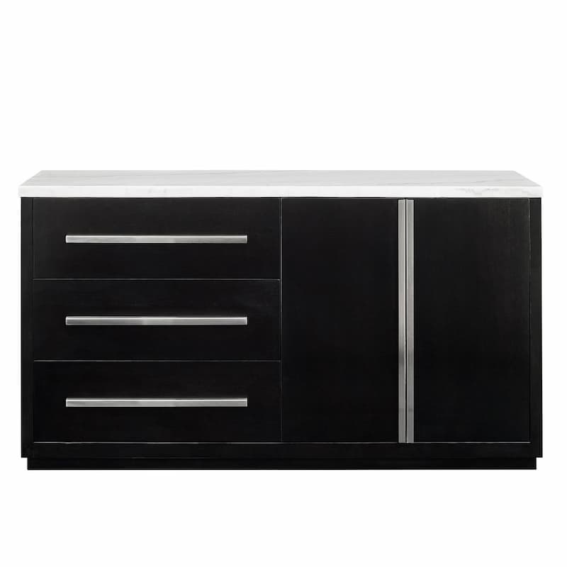 Camila White Marble Credenza