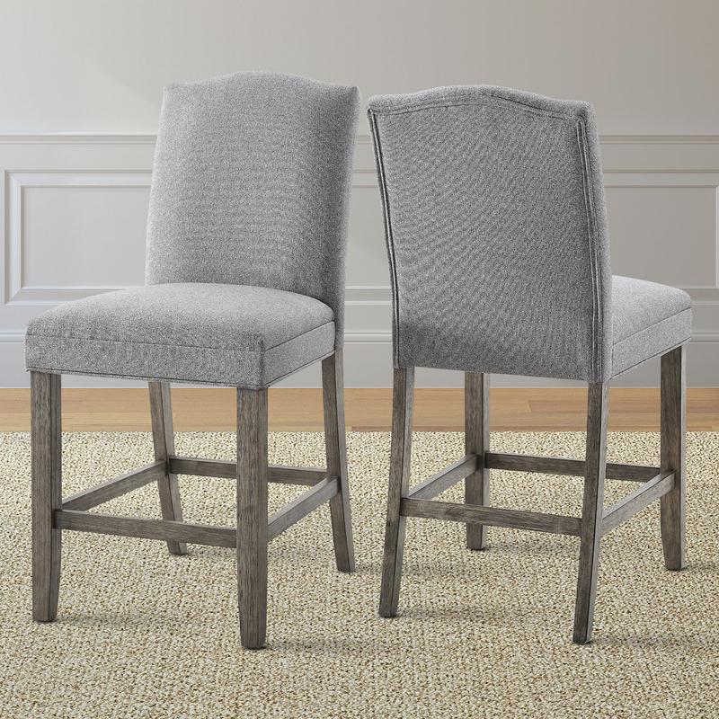 Grayson Counter Chair Gray - Set Of 2
