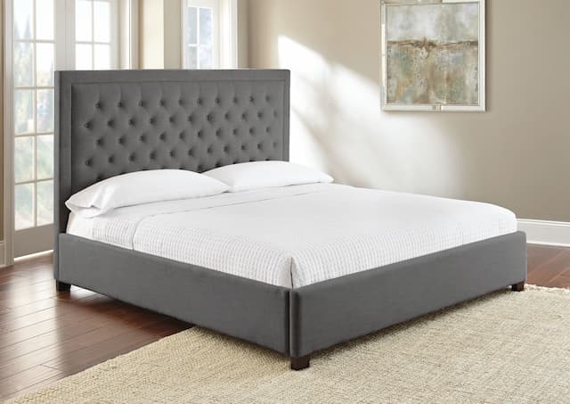 Isadora King Bed Gray