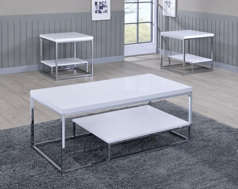 Lucia Cocktail Table, White
