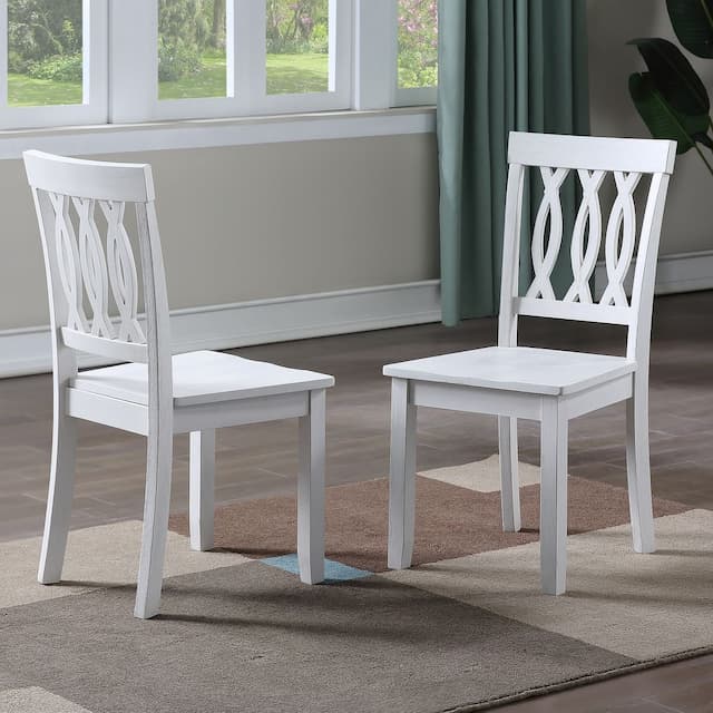 Naples Side Chair White - Set Of 2