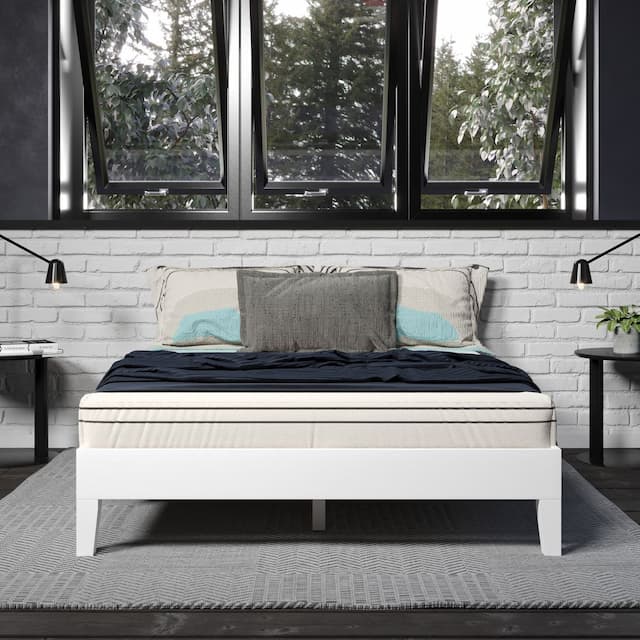 Nix Full Platform Bed White