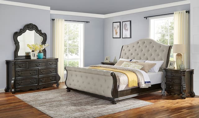 Rhapsody King Sleigh 5pc Bedroom Set