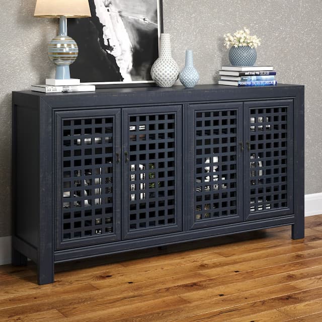 Rio 4 Door Accent Cabinet Navy
