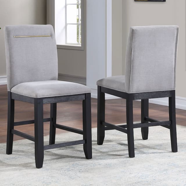 Yves Counter Chair - Grey (Set Of 2)