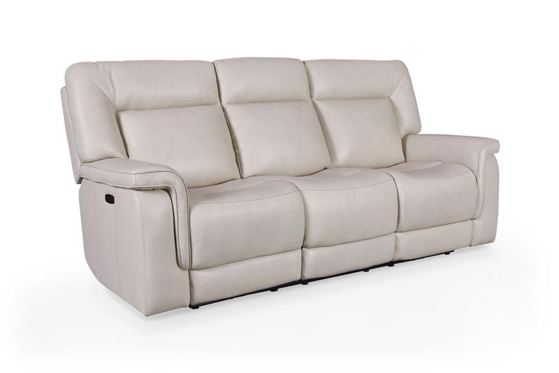 Austin Dual Power Zero Gravity Leather Sofa, Dove