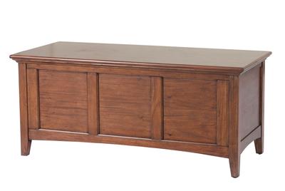 Westlake Cedar-Lined Blanket Trunk, Cherry Brown Finish