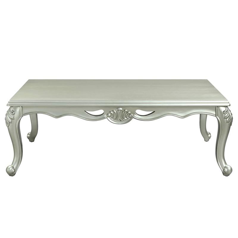 Qunsia Champagne Finish Coffee Table