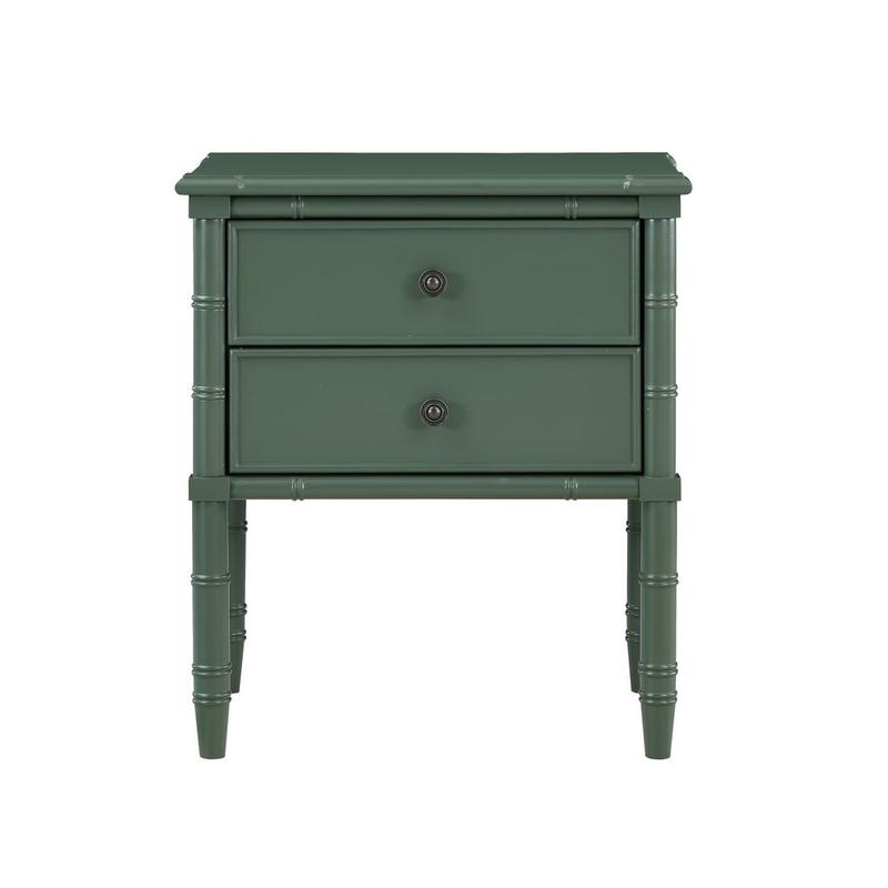 Ellison 2 Drawer Nightstand - Vintage Green