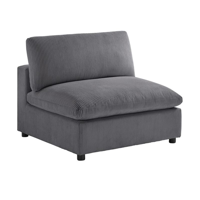 Casella Armless Chair - Charcoal