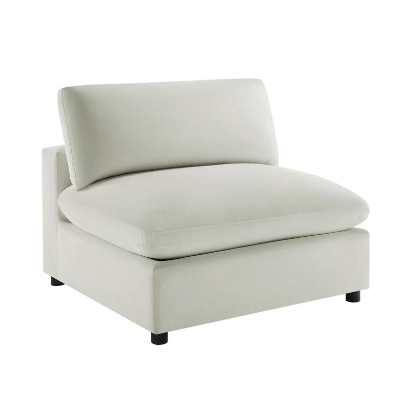 Casella Armless Slipper Chair - Ivory