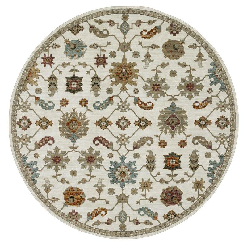 Andorra 2419B Ivory/ Multi Indoor Rug Area Rug
