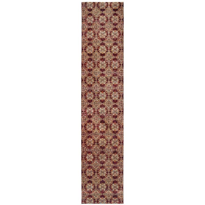 Andorra 6883A Red/ Gold Indoor Area Rug