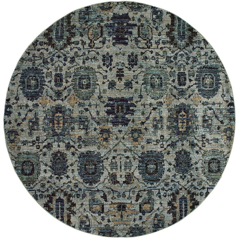 Andorra 7120A Blue/ Navy Indoor Area Rug