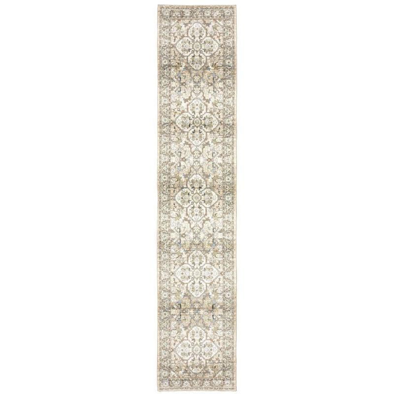 Andorra 9818G Beige/ Ivory Indoor Area Rug