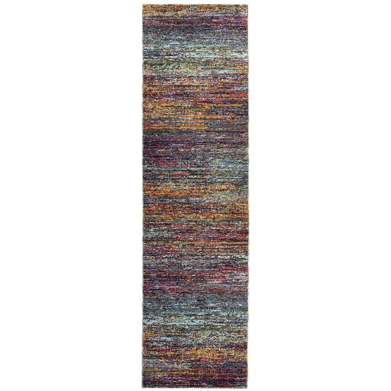 Atlas 8037B Multi-colored Indoor Area Rug - 2'3" x 8'
