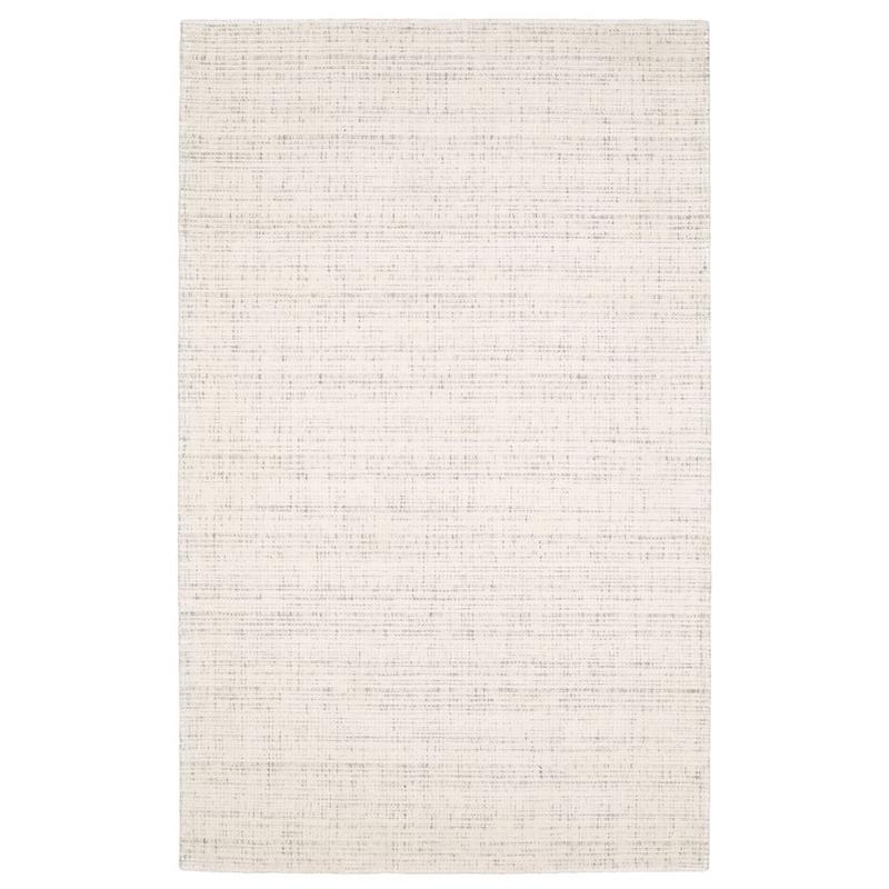 Circa CIR08 Ivory/ Grey Hand-crafted Wool Blend Area Rug - 2'6" x 8'