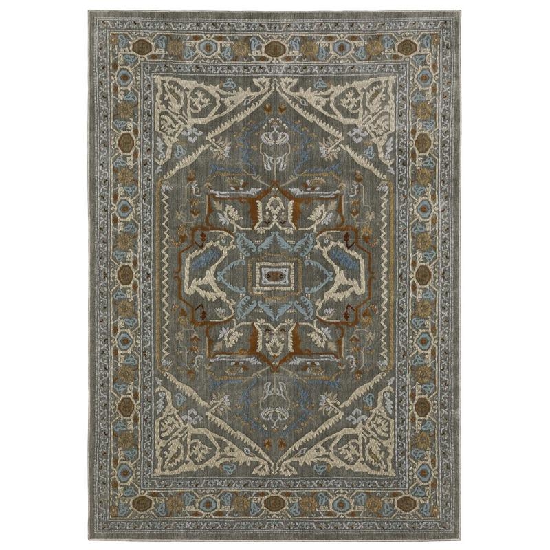 Ellington ELL05 Grey/ Multi Indoor Area Rug