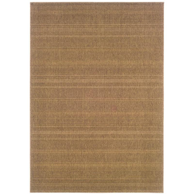 Lanai 781N7 Tan Indoor/Outdoor Area Rug - 8'6" x 13'