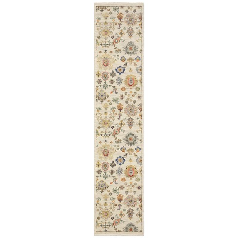 Lucca 5507W Ivory/ Multi Indoor Area Rug