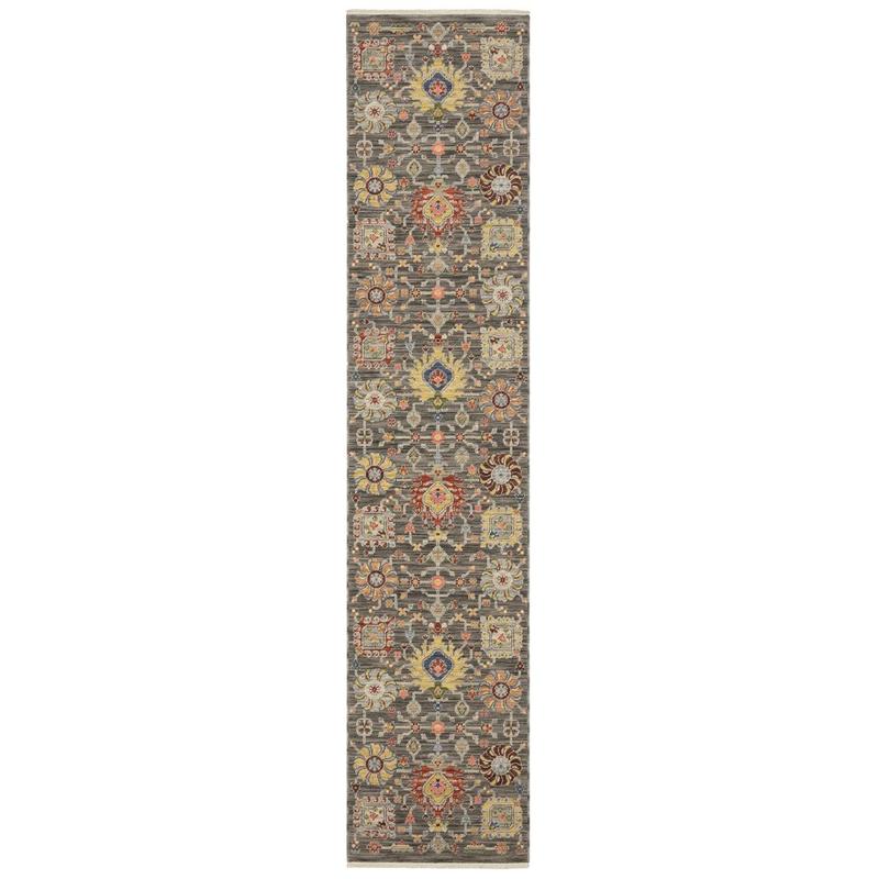Lucca 8111K Grey/ Multi Indoor Area Rug