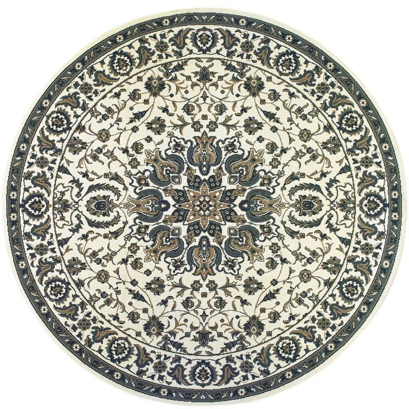 Marina 1248W Ivory/ Navy Indoor/Outdoor Area Rug
