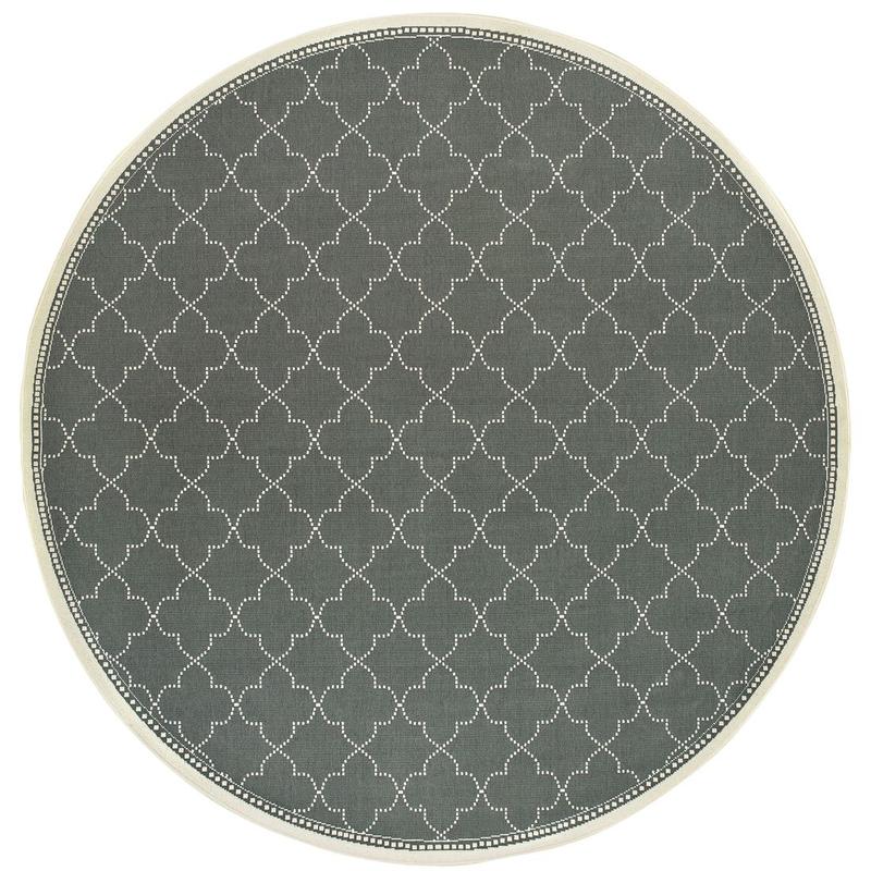 Marina 6025L Grey/ Ivory Indoor/Outdoor Area Rug