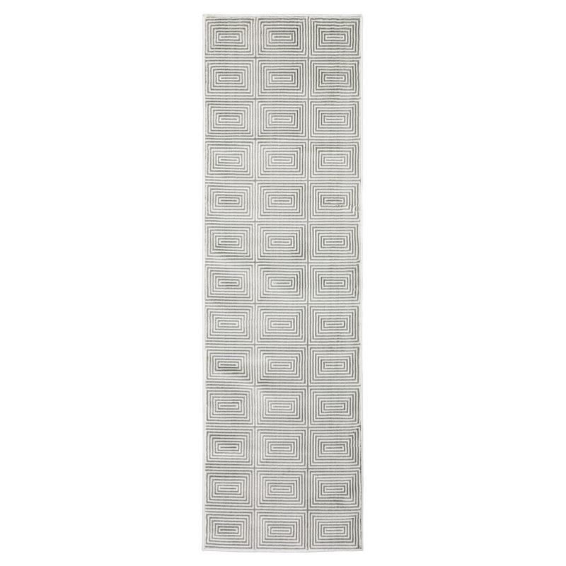 Montecito 8111W Grey/ White Indoor Area Rug