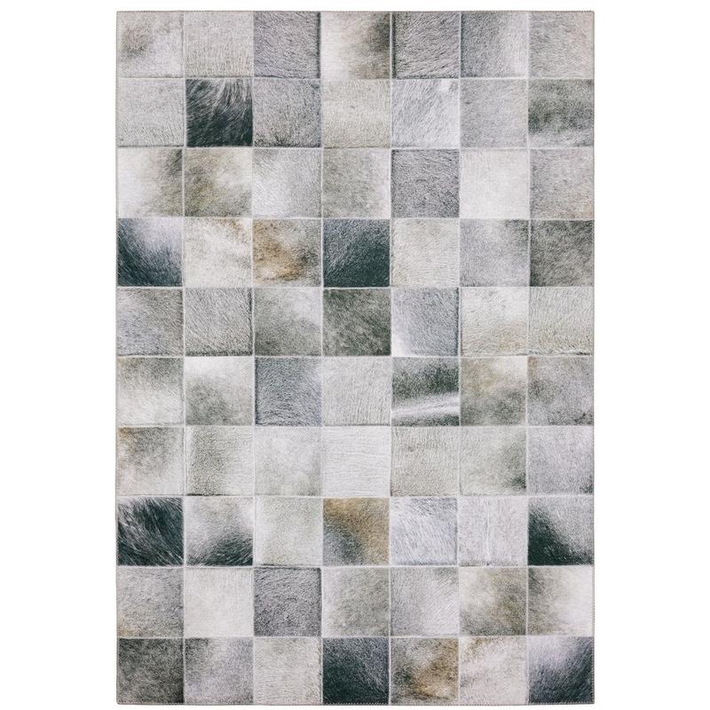 Myers Park MYP16 Grey/ Charcoal Indoor Area Rug - 8'9" x 12'