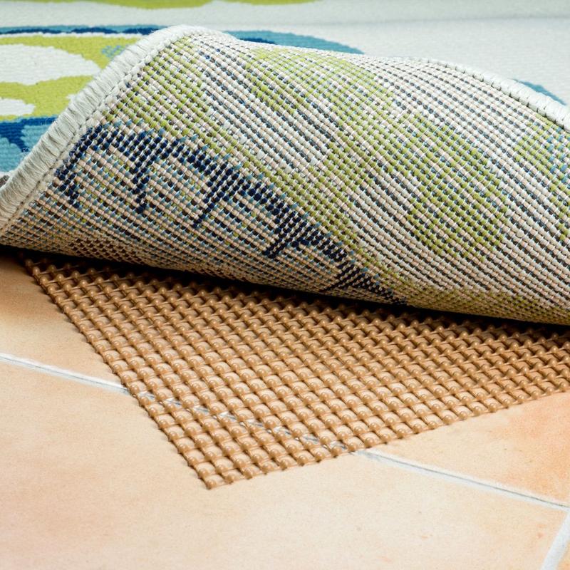 Outdoor 0007C Brown Outdoor Rug Pad - 1'8" x 3'4"