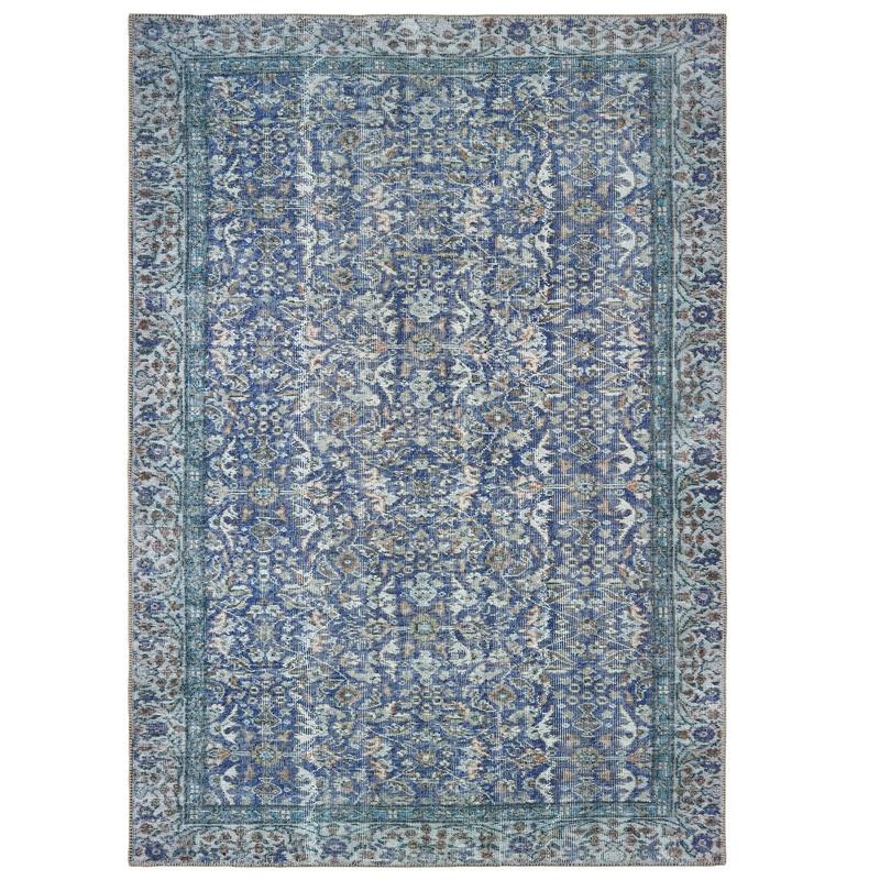 Sofia 85811 Blue Indoor Area Rug - 5'3" x 7'6"