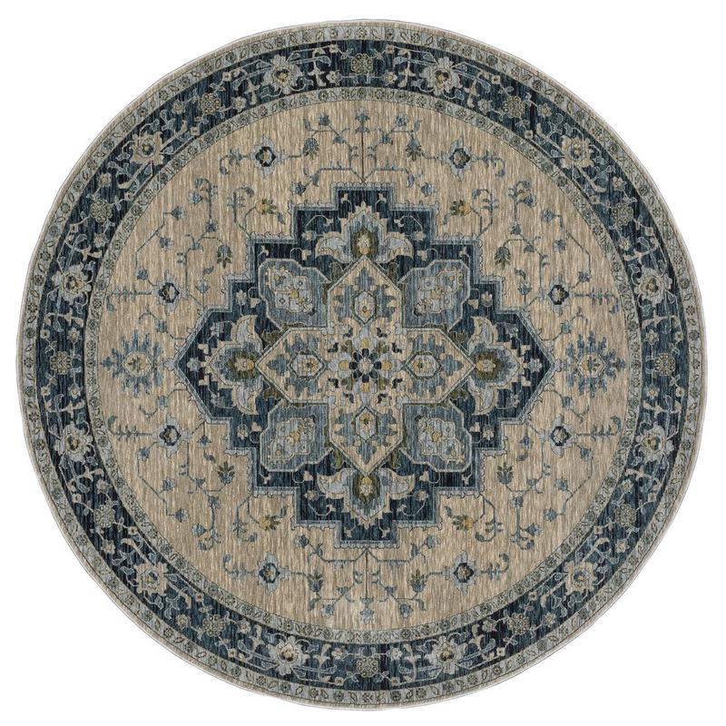 Aberdeen 051G1 Blue/ Tan Indoor Area Rug