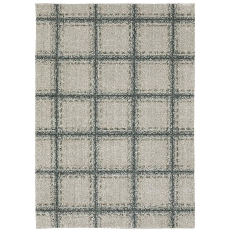 Alton 092E9 Grey/ Teal Indoor Area Rug